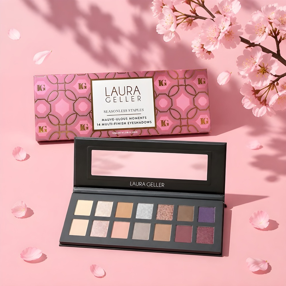 Laura Geller Seasonless Staples Mauve-ulous Moments 14 Multi-Finish Eyeshadows